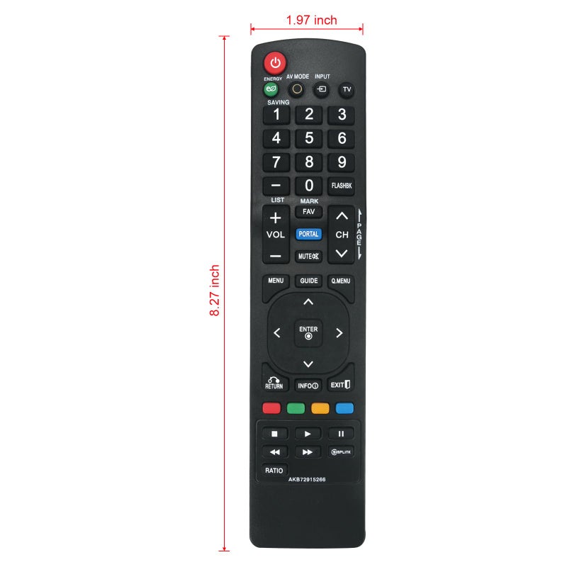 Vinabty AKB72915266 Replaced Remote fit for LG TV 42LE530C 47LE530C 55LE530C 55LD520C 42LD451C 47LD451C 32LD452C 37LD452C 42LD452C 47LD452C 32LD452B AKB72915206 AKB72914240 AKB72914201 AKB72915235 AKB72914003 - Image 5